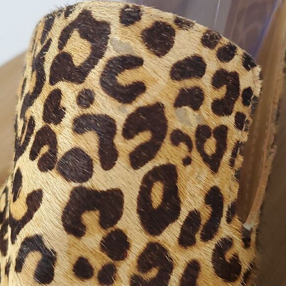 Crown Vintage Animal Print Calf Hair Carla 2 Loafer Closed Toe Women's 8.5 - Picture 3 of 10